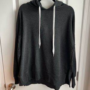 American Eagle Aerie Dark Grey Jersey Knit Sweatshirt Size Medium